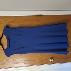 White house black market blue dress